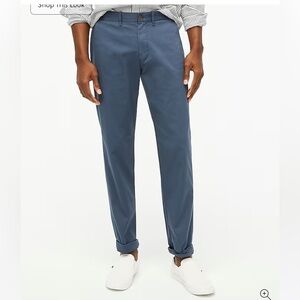 NWT - Men’s J. Crew Factory Straight-Fit Flex Chino Pant, Overcast Blue (33x30)